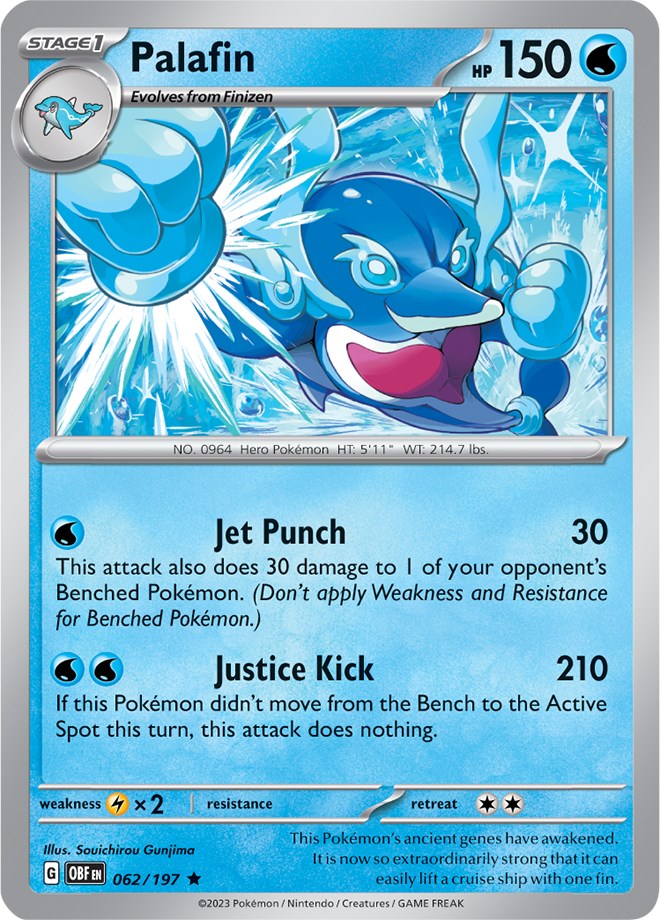Palafin (062/197) (Theme Deck Exclusive) [Scarlet & Violet: Obsidian Flames] Pokémon