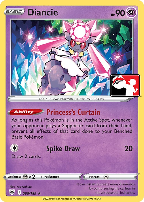 Diancie (068/189) [Prize Pack Series Three] Pokémon
