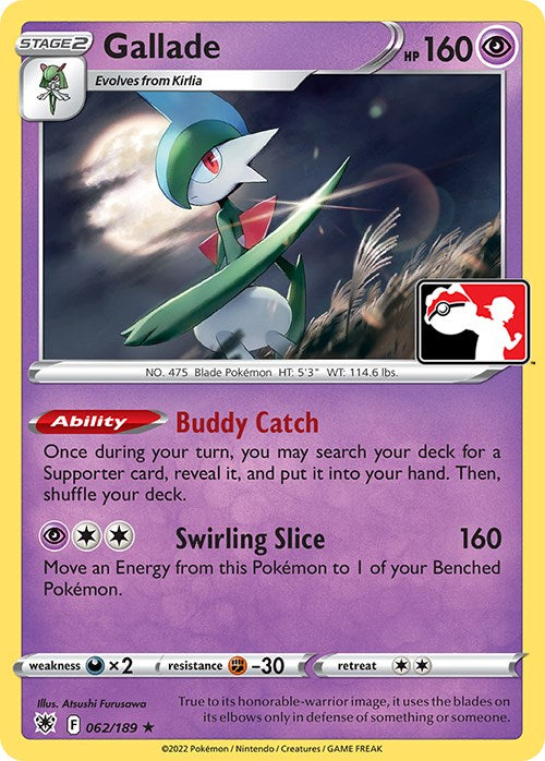 Gallade (062/189) [Prize Pack Series Three] Pokémon