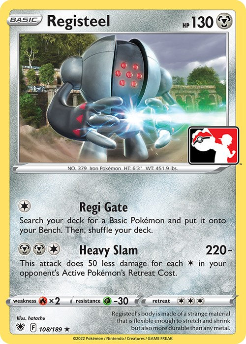 Registeel (108/189) [Prize Pack Series Three] Pokémon