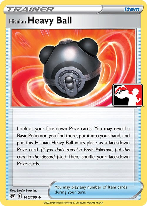 Hisuian Heavy Ball (146/189) [Prize Pack Series Three] Pokémon