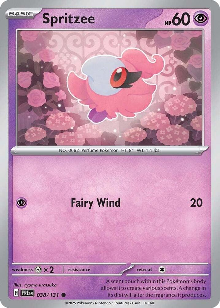 Spritzee (038/131) [Scarlet & Violet: Prismatic Evolutions] - Pokemon Cards For Your TCG Needs!