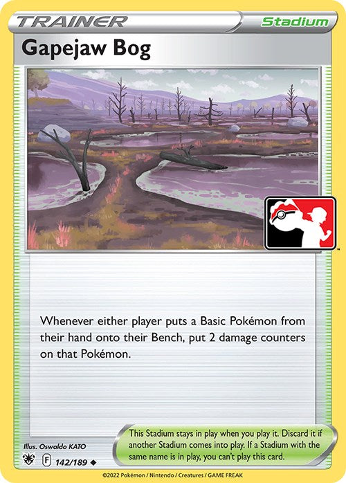 Gapejaw Bog (142/189) [Prize Pack Series Three] Pokémon
