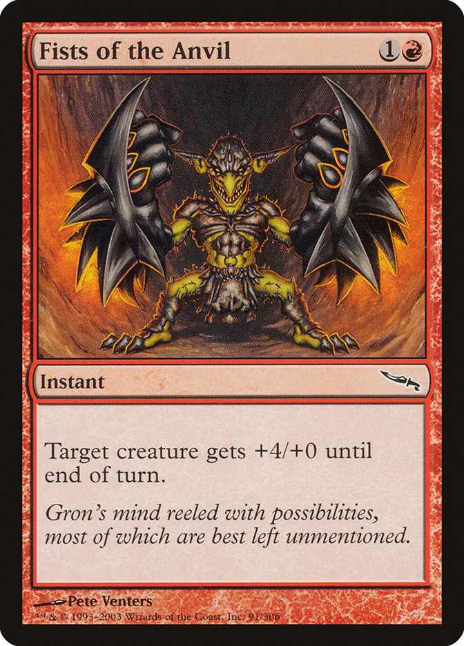 Fists of the Anvil [Mirrodin] Magic: The Gathering