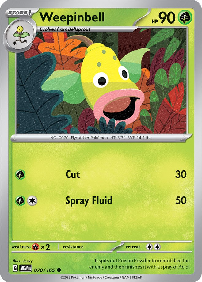 Weepinbell (070/165) [Scarlet & Violet 151] Pokémon