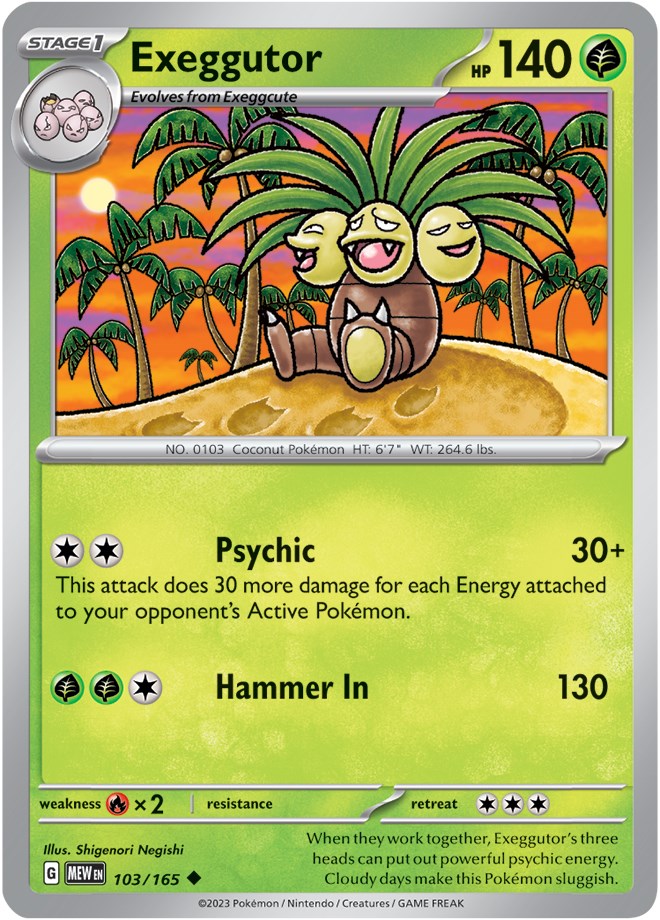 Exeggutor (103/165) [Scarlet & Violet 151] Pokémon