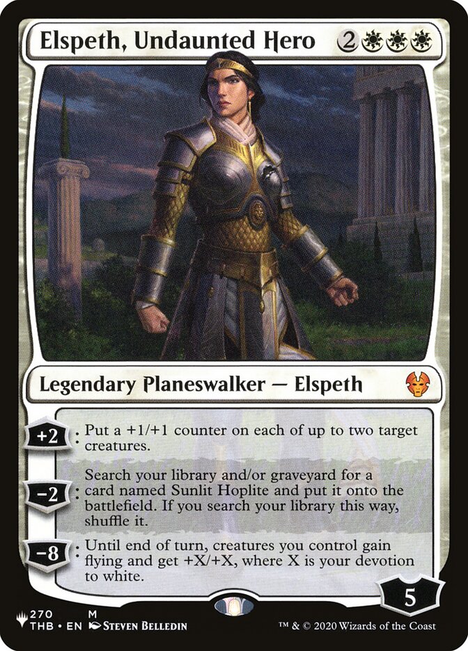 Elspeth, Undaunted Hero [The List] Magic: The Gathering