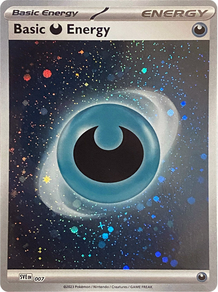 Basic Darkness Energy (007) (Cosmos Holo) [Scarlet & Violet: Base Set] Pokémon