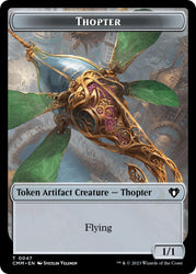 Thopter // Graveborn Double-Sided Token [Commander Masters Tokens] Magic: The Gathering
