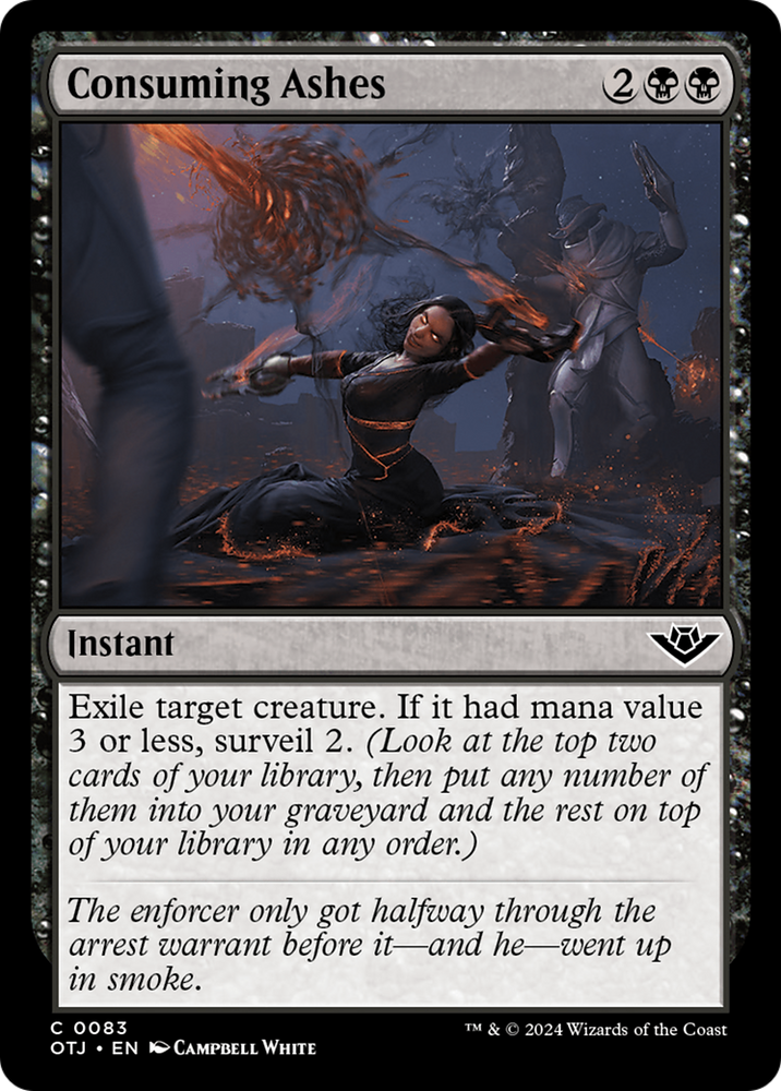 Consuming Ashes [Outlaws of Thunder Junction] Magic: The Gathering