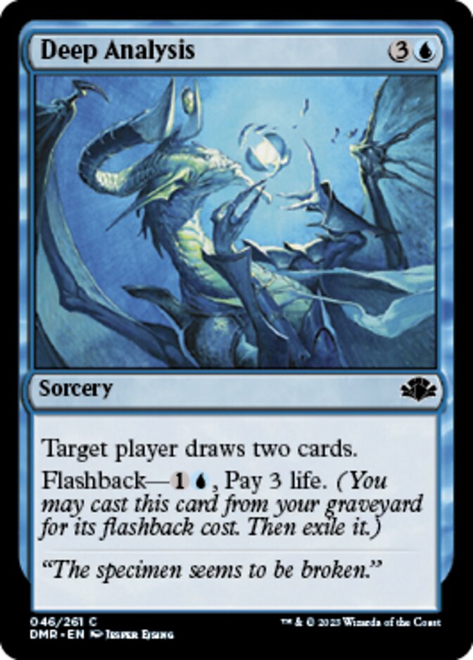 Deep Analysis [Dominaria Remastered] Magic: The Gathering