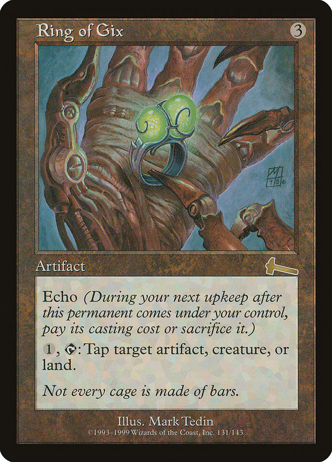 Ring of Gix [Urza's Legacy] Magic: The Gathering