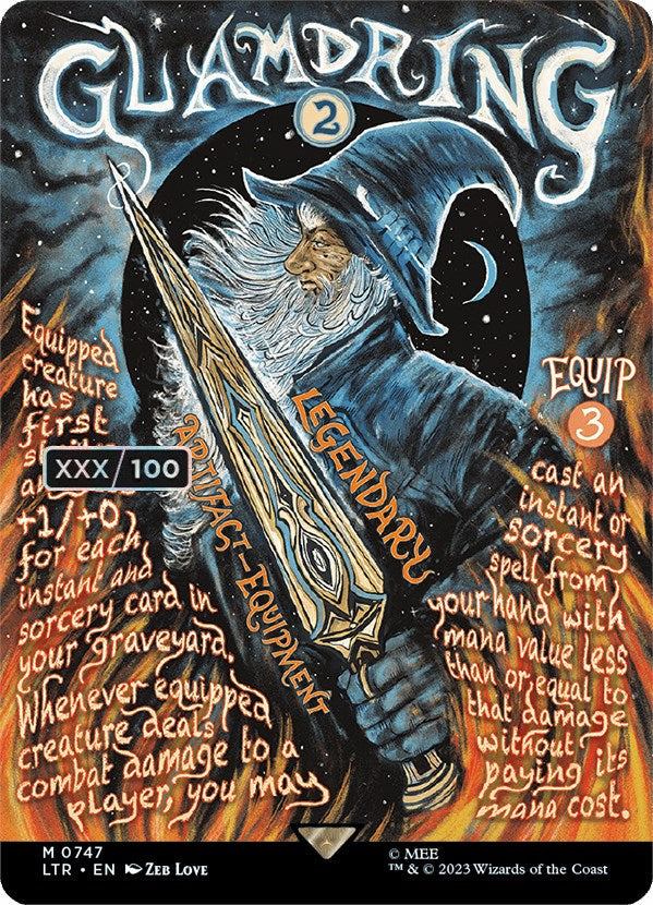 Glamdring (Borderless Poster) (Serialized) [The Lord of the Rings: Tales of Middle-Earth] Magic: The Gathering