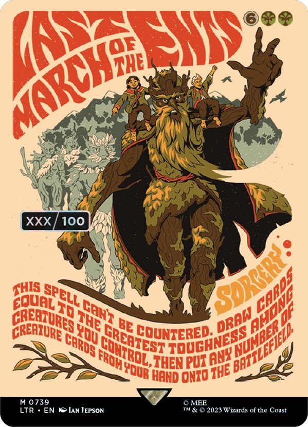 Last March of the Ents (Borderless Poster) (Serialized) [The Lord of the Rings: Tales of Middle-Earth] Magic: The Gathering