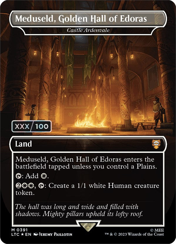 Meduseld, Golden Hall of Edoras - Castle Ardenvale (Serialized) [The Lord of the Rings: Tales of Middle-Earth Commander] Magic: The Gathering