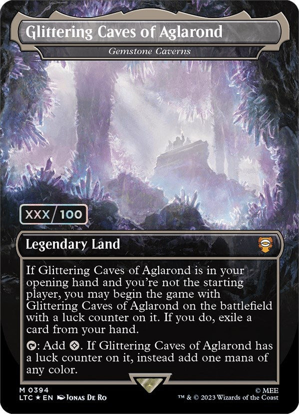 Glittering Caves of Aglarond - Gemstone Caverns (Serialized) [The Lord of the Rings: Tales of Middle-Earth Commander] Magic: The Gathering