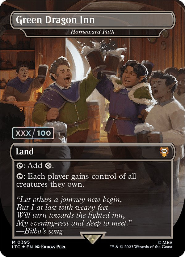 Green Dragon Inn - Homeward Path (Serialized) [The Lord of the Rings: Tales of Middle-Earth Commander] Magic: The Gathering