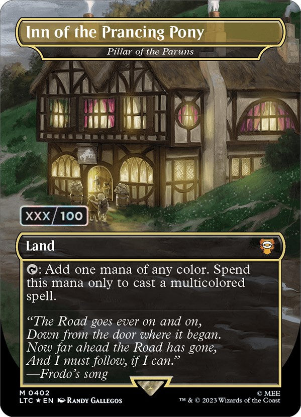 Inn of the Prancing Pony - Pillar of the Paruns (Serialized) [The Lord of the Rings: Tales of Middle-Earth Commander] Magic: The Gathering