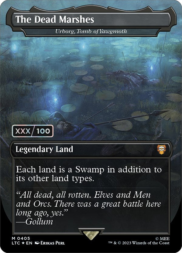 The Dead Marshes - Urborg, Tomb of Yawgmoth (Serialized) [The Lord of the Rings: Tales of Middle-Earth Commander] Magic: The Gathering