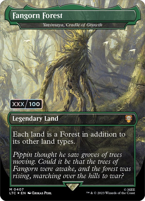 Fangorn Forest - Yavimaya, Cradle of Growth (Serialized) [The Lord of the Rings: Tales of Middle-Earth Commander] Magic: The Gathering