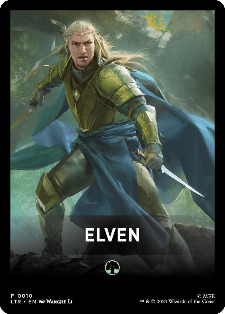 Elven Theme Card [The Lord of the Rings: Tales of Middle-Earth] Magic: The Gathering