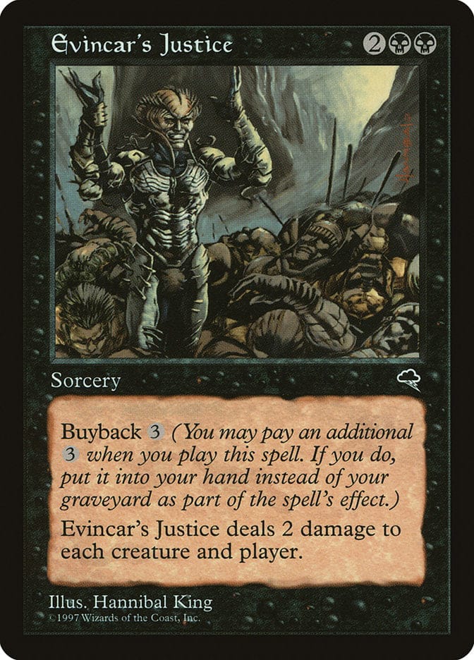 Evincar's Justice [Tempest] Magic: The Gathering