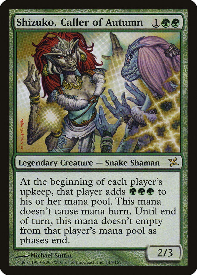 Shizuko, Caller of Autumn [Betrayers of Kamigawa] Magic: The Gathering