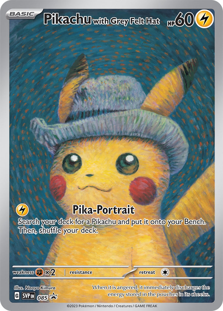 Pikachu with Grey Felt Hat (085) [Scarlet & Violet: Black Star Promos] Pokémon