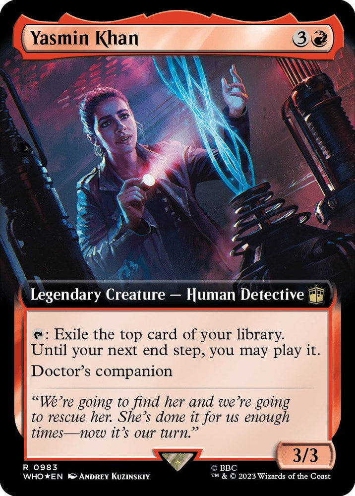 Yasmin Khan (Extended Art) (Surge Foil) [Doctor Who] Magic: The Gathering