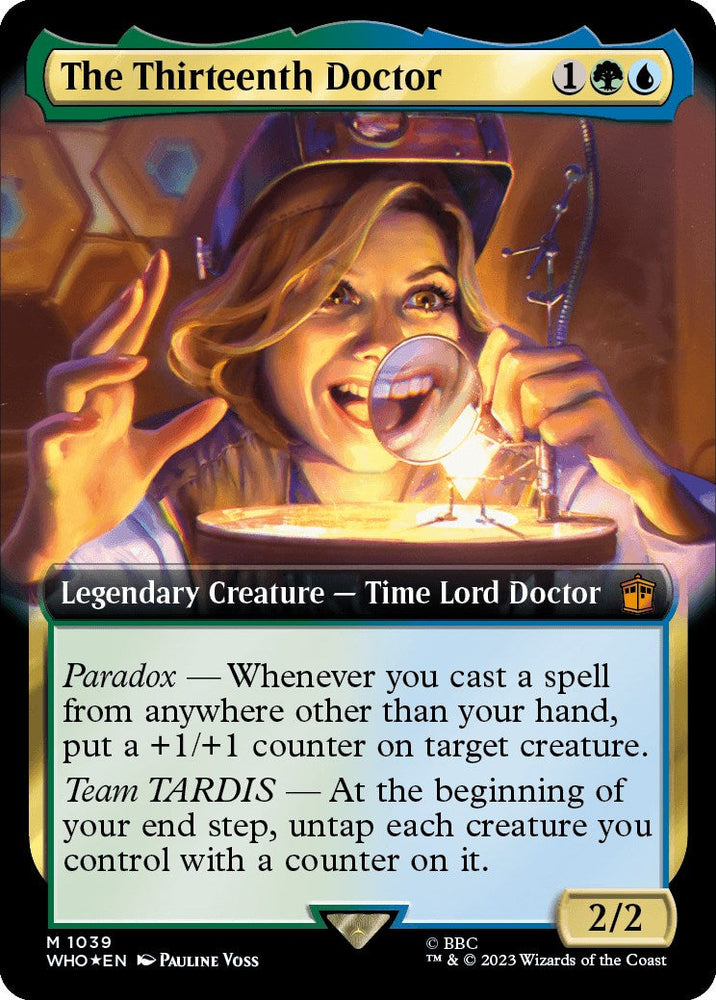 The Thirteenth Doctor (Extended Art) (Surge Foil) [Doctor Who] Magic: The Gathering