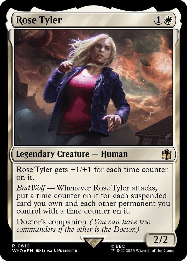 Rose Tyler (Surge Foil) [Doctor Who] Magic: The Gathering