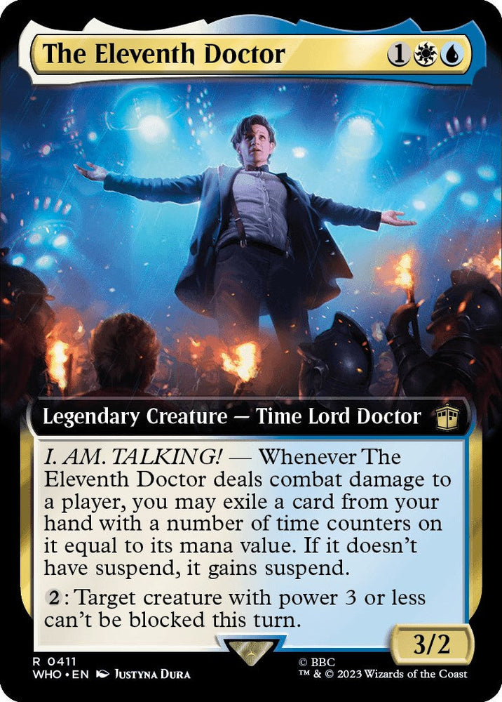 The Eleventh Doctor (Extended Art) [Doctor Who] Magic: The Gathering