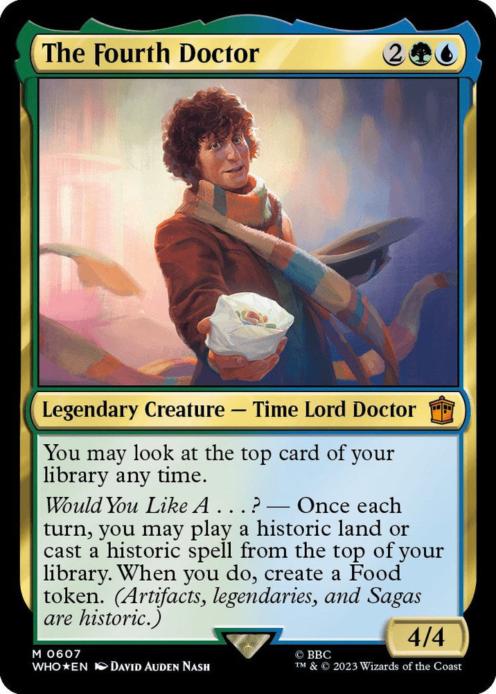 The Fourth Doctor (Surge Foil) [Doctor Who] Magic: The Gathering