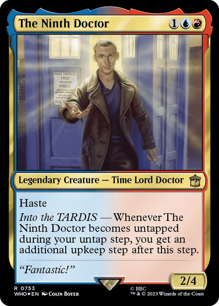 The Ninth Doctor (Surge Foil) [Doctor Who] Magic: The Gathering