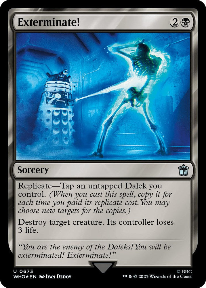 Exterminate! (Surge Foil) [Doctor Who] Magic: The Gathering