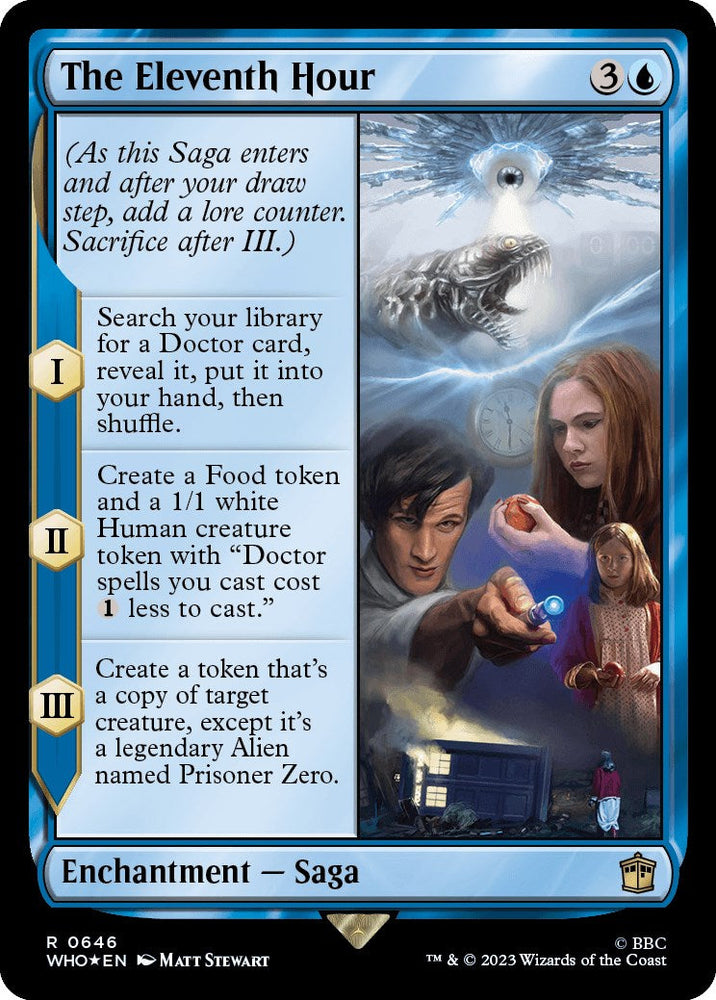The Eleventh Hour (Surge Foil) [Doctor Who] Magic: The Gathering