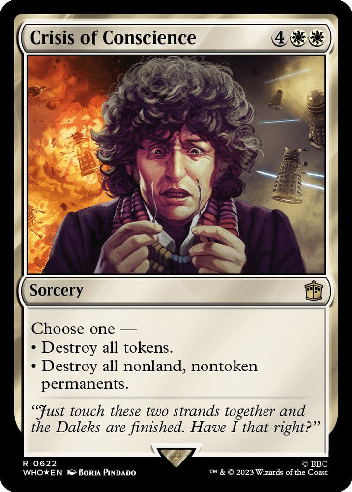 Crisis of Conscience (Surge Foil) [Doctor Who] Magic: The Gathering