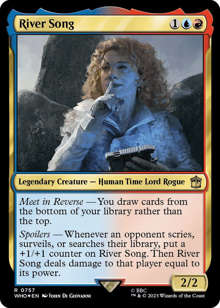 River Song (Surge Foil) [Doctor Who] Magic: The Gathering