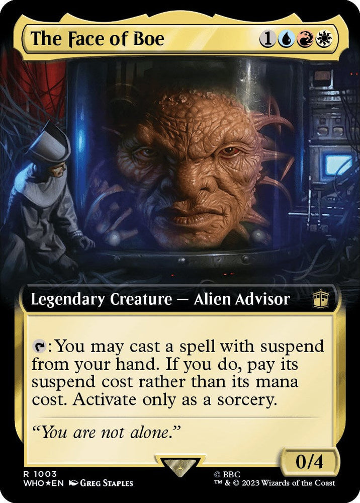 The Face of Boe (Extended Art) (Surge Foil) [Doctor Who] Magic: The Gathering