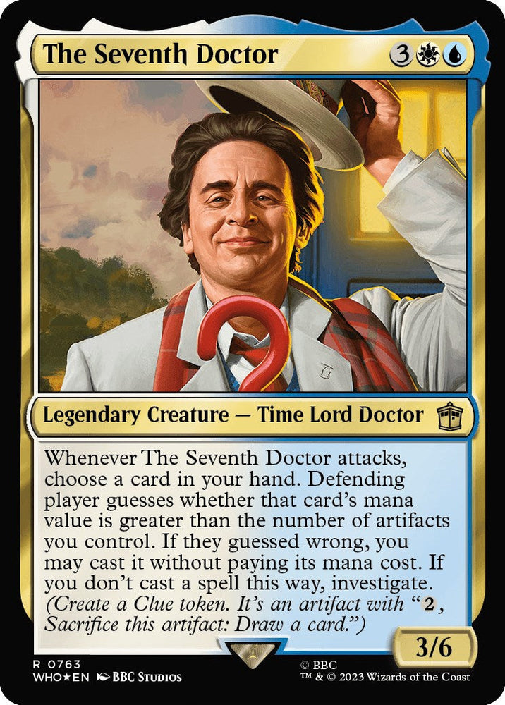The Seventh Doctor (Surge Foil) [Doctor Who] Magic: The Gathering