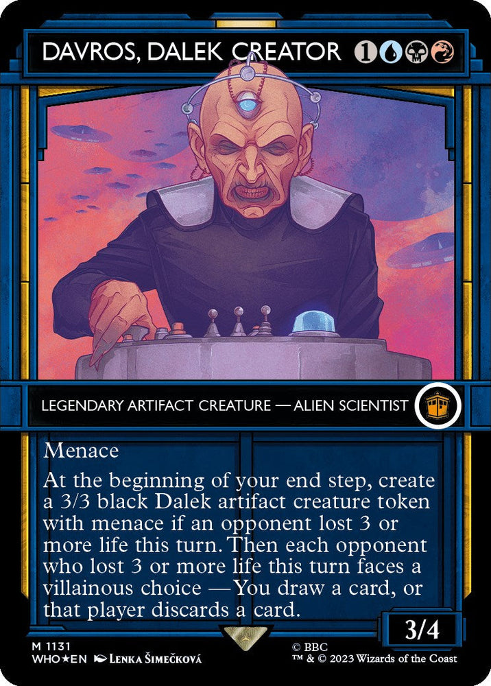 Davros, Dalek Creator (Showcase) (Surge Foil) [Doctor Who] Magic: The Gathering