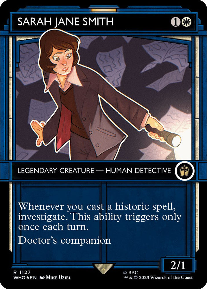 Sarah Jane Smith (Showcase) (Surge Foil) [Doctor Who] Magic: The Gathering