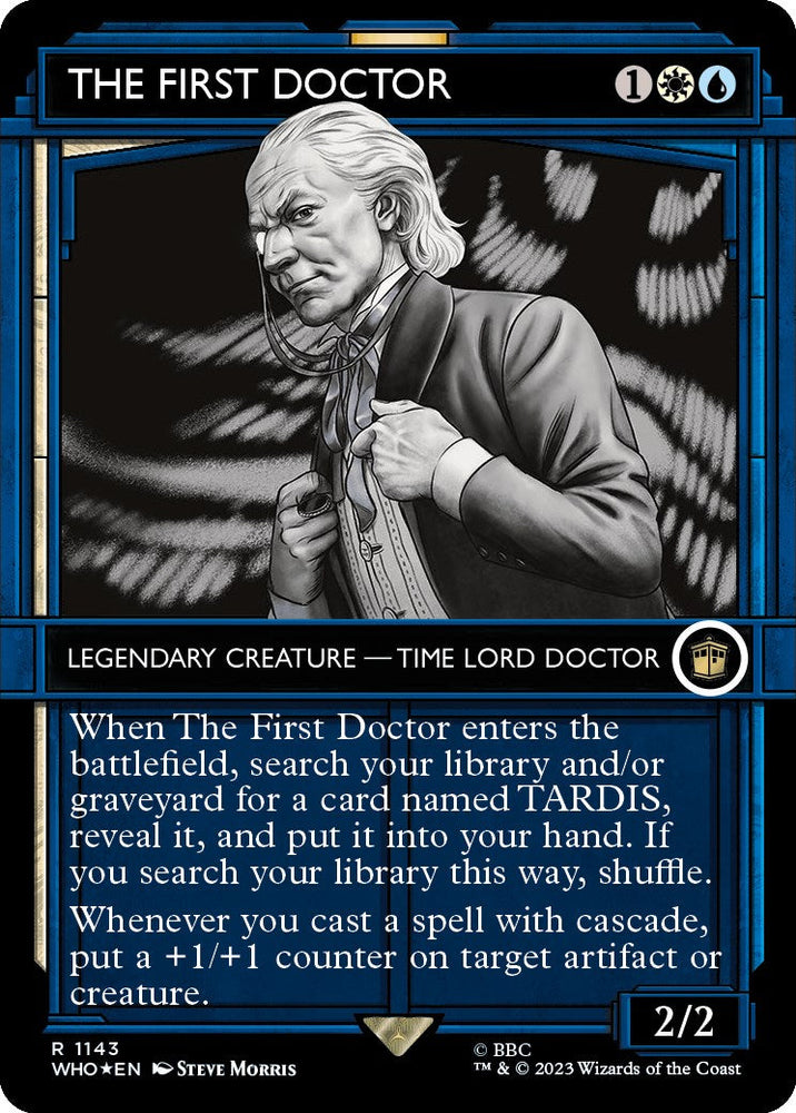 The First Doctor (Showcase) (Surge Foil) [Doctor Who] Magic: The Gathering