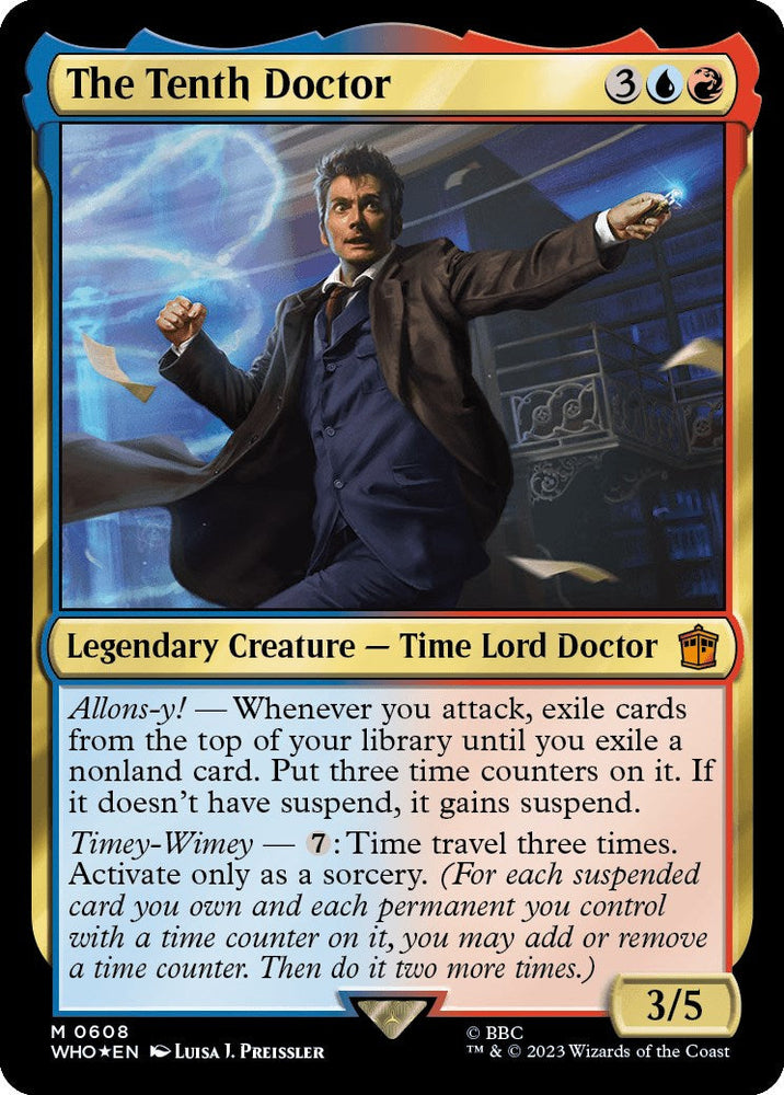 The Tenth Doctor (Surge Foil) [Doctor Who] Magic: The Gathering