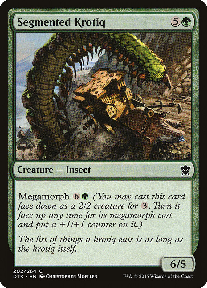 Segmented Krotiq [Dragons of Tarkir] Magic: The Gathering