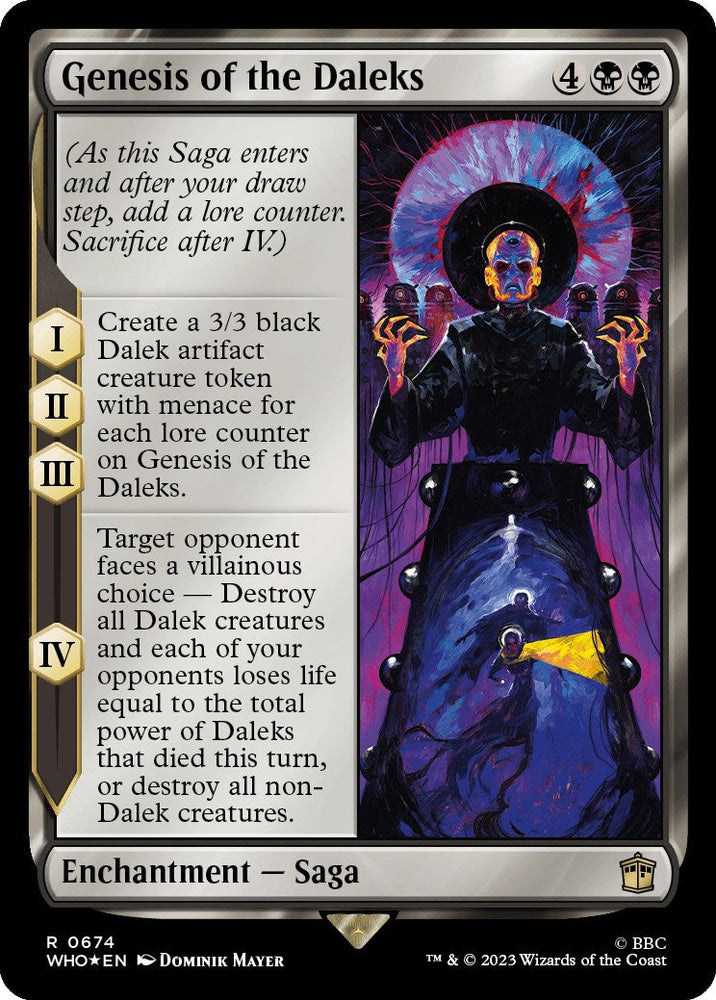 Genesis of the Daleks (Surge Foil) [Doctor Who] Magic: The Gathering