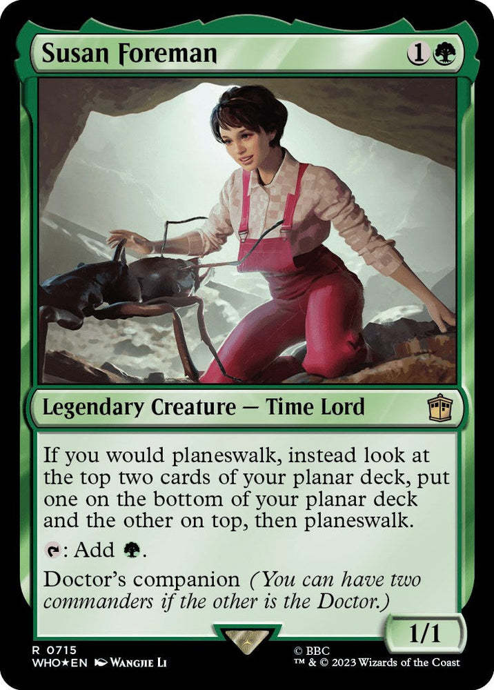 Susan Foreman (Surge Foil) [Doctor Who] Magic: The Gathering