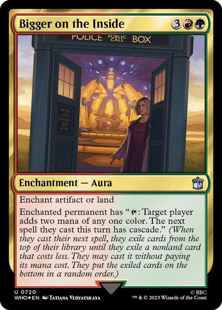 Bigger on the Inside (Surge Foil) [Doctor Who] Magic: The Gathering