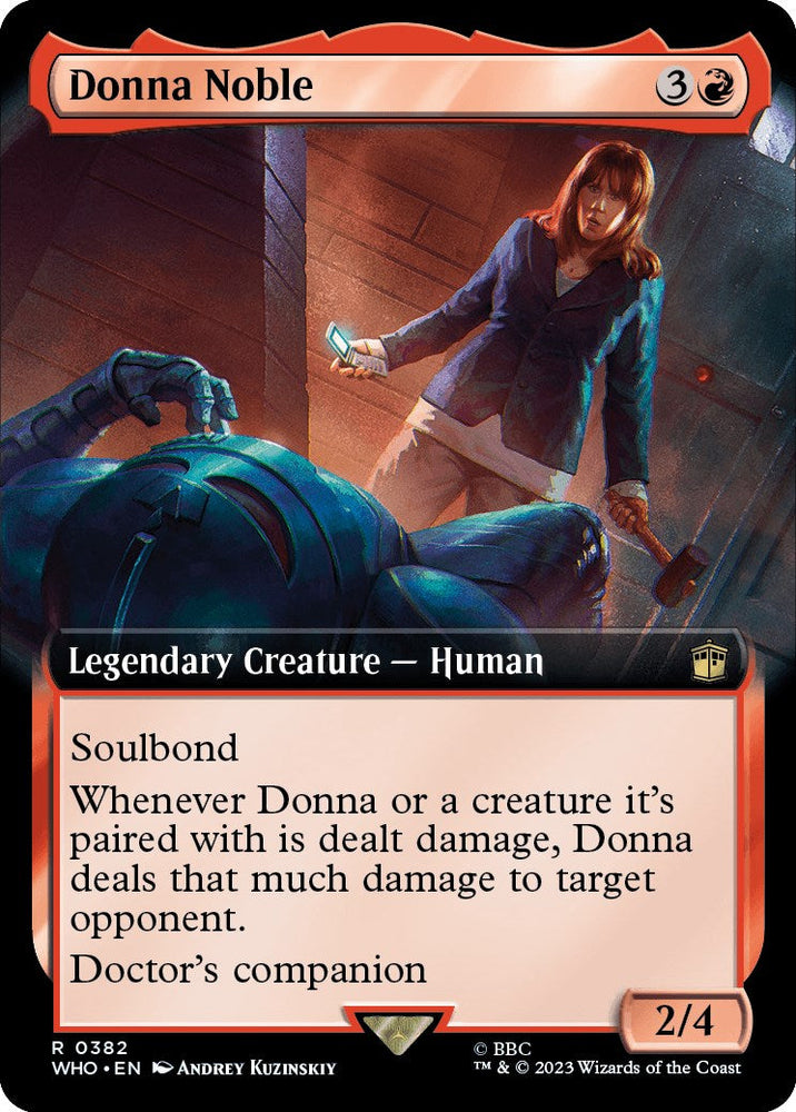 Donna Noble (Extended Art) [Doctor Who] Magic: The Gathering