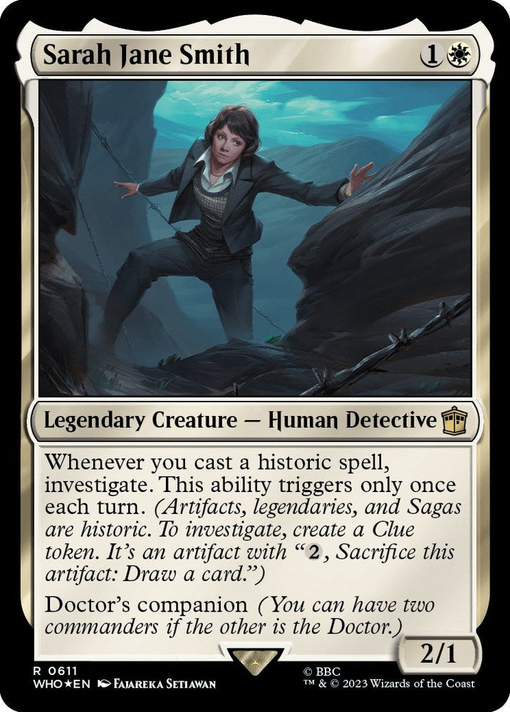 Sarah Jane Smith (Surge Foil) [Doctor Who] Magic: The Gathering